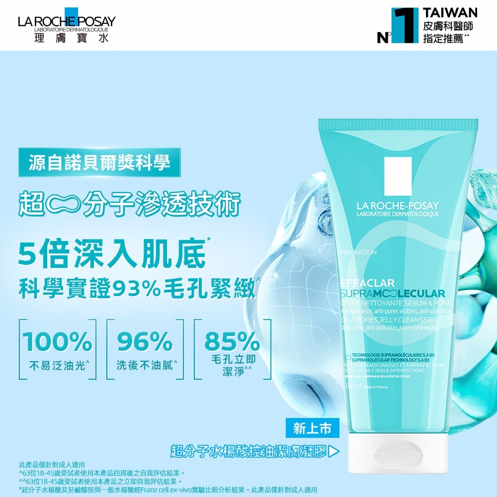 理膚寶水 超分子水楊酸控油潔膚凝膠